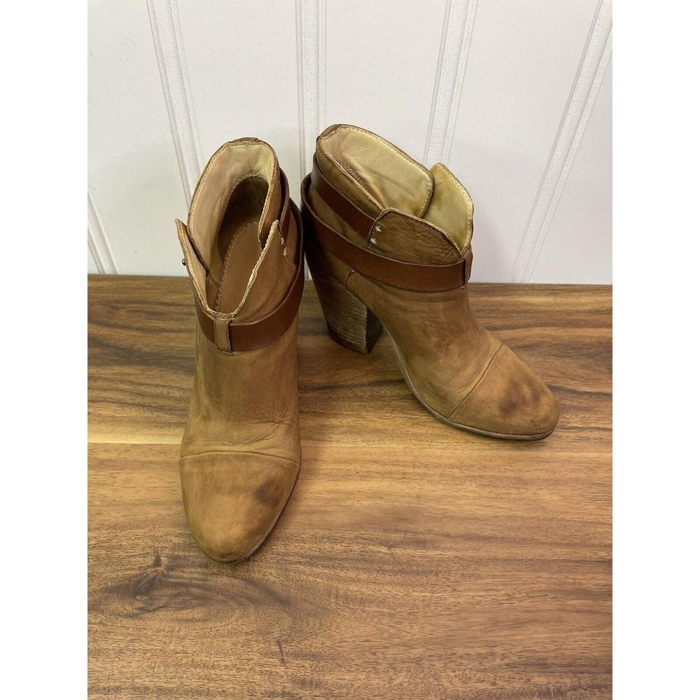 Rag & Bone Women's Brownβ Suede Leather Heeled Ankle Boots - Size 39
